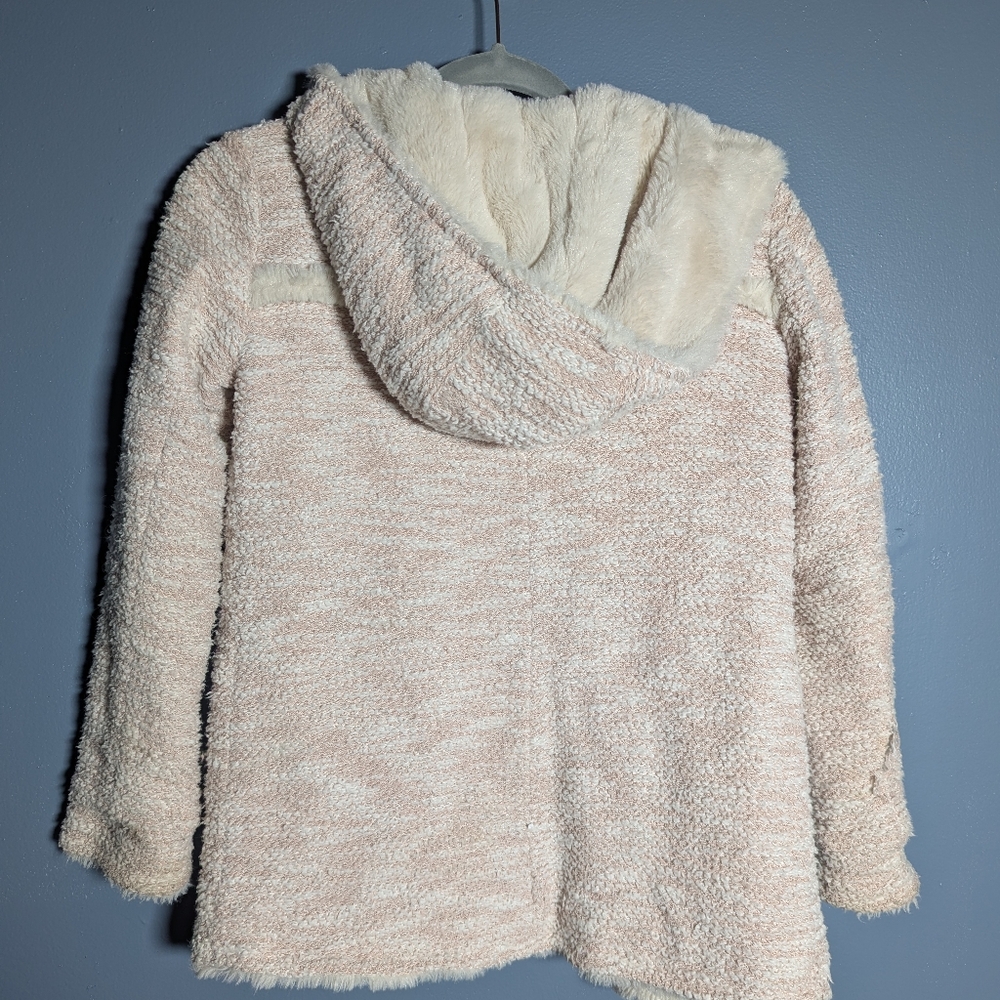 Dex Women's Cream Teddy Jacket with Hood - Picture 6 of 9